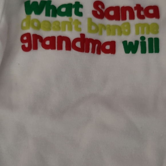 Size 0-3 month Christmad onesies - Picture 2 of 3
